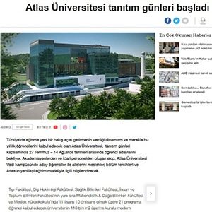 Atlas Üniversitesi Basın Haberleri