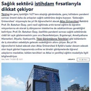 Atlas Üniversitesi Basın Haberleri